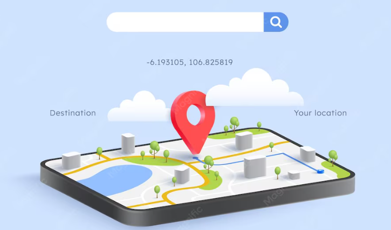Map showing nearby offer directions