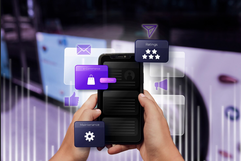 Mobile interface displaying smart notifications